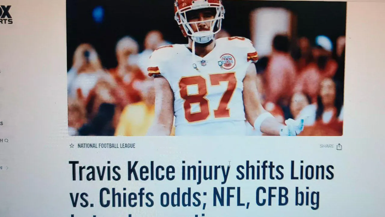 Lions vs. Chiefs odds Travis Kelce injury shifts