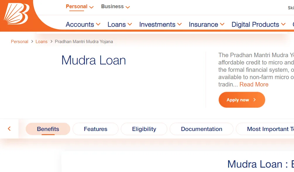 bank of baroda mudra loan online apply